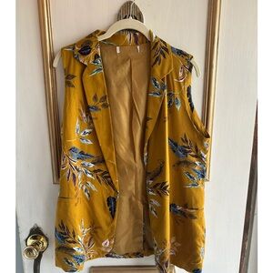 Mustard Yellow Sleeveless Vintage Vest
